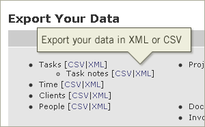 Intervals Project Management Software Update: Export Data in XML Format