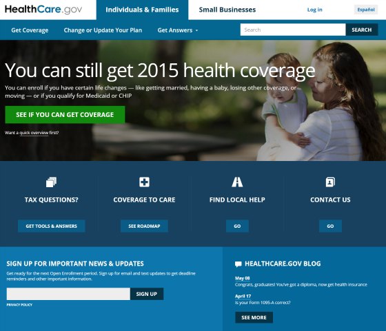 Healthcare.gov web site